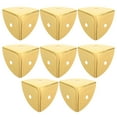 thumbnail image 1 of LOLIPPYY 8 Pcs Protecteurs d'Angle en Triangle de Fer Métal Doré Résistance aux Chocs pour Étui d'Aviation, 1 of 7