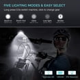 thumbnail image 3 of 1000 Lumen Usb Rechargeable Bike Light Set, 3 LED Bike Headlight Super Bright Headlamp Ipx5 Waterproof Bicycle Safety Flashlight 360 Rotation 3-Switc, 3 of 4