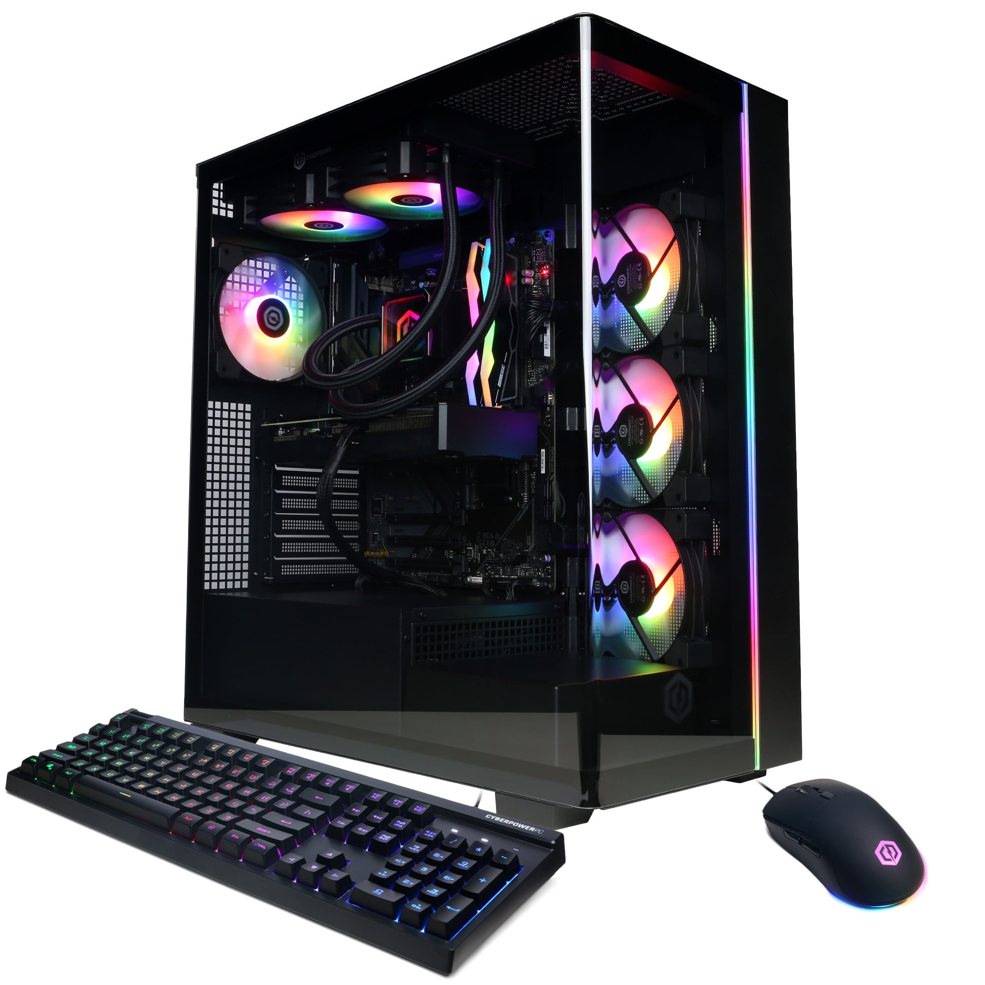 CyberPowerPC Gamer Supreme Gaming PC, AMD Ryzen 7 9700X, NVIDIA GeForce RTX 5070 12GB, 32GB DDR5, 2TB SSD, SLCAI7200CPGV2