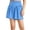 Blue, variant on Plus Size Wide-Leg Shorts - 200lb Capacity Stretchy Summer Skort Pants (Elastic Waist | Skirt-Like Design) | Yubnlvae (Khaki | 3XL)