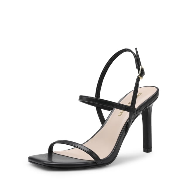 Sandalia DREAM PAIRS DWUMHS2533 Negra con Tacón de Aguja y Tira Trasera Talla 7