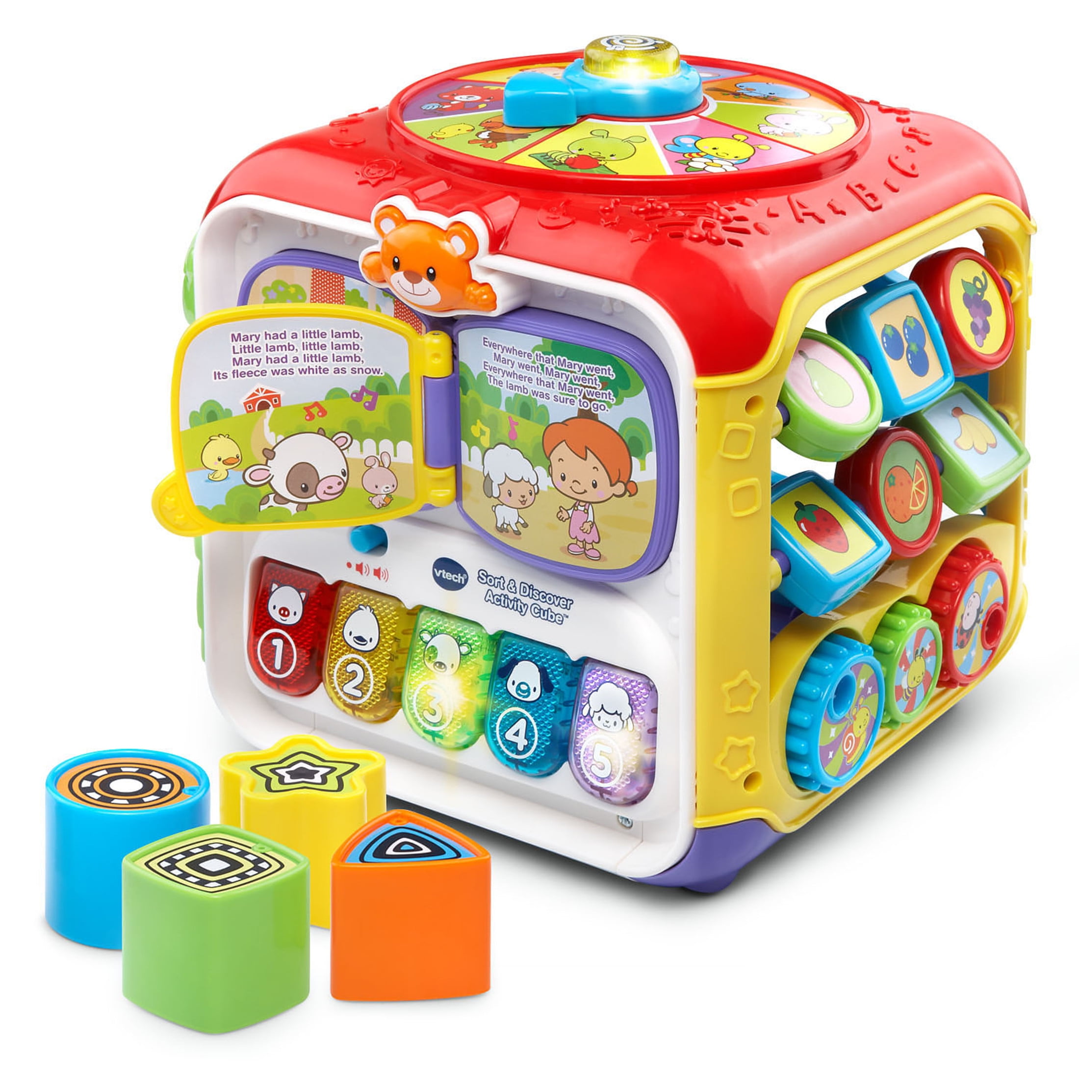 VTech Baby Sort & Discover Activity Cube with Accessories, Baby and Toddler Toys