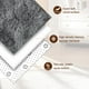 thumbnail image 2 of Alfombra TWINNIS 244x305 cm de felpa suave gris antideslizante, 2 of 9