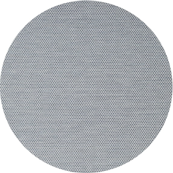 Ahgly Company Indoor Round Contemporary Slate Gray Abstract Area Rugs, 5' Round