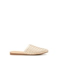 Time and Tru Women's Woven Slip on Dress Mules