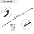 thumbnail image 6 of Unique Bargains 1 Set Universal Bicycle Spokes 13G Bike Wheel Spokes Nipple 45 Steel Black-289mm, 6 of 7