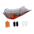 thumbnail image 2 of Camping Hammock cama para dormir fácil instalación colgando columpio cama de hamaca hamaca 2 personas hamacas para patio trasero patio playa Gris, 2 of 8