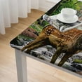 thumbnail image 5 of WYYP Deer Waterfall Forest Square Tablecloth Waterproof Resistant Fabric 100% Polyester Fiber 52*52, 5 of 8