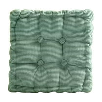 Floor Pillow & Cushion, Large Meditation Chair Cushions, Thick Square Seat Pad, Soft Velvet Tufted Seating Pouf for Yoga Bench Rocking Chair Room Tatami Sofa, 15.75x15.75 inch