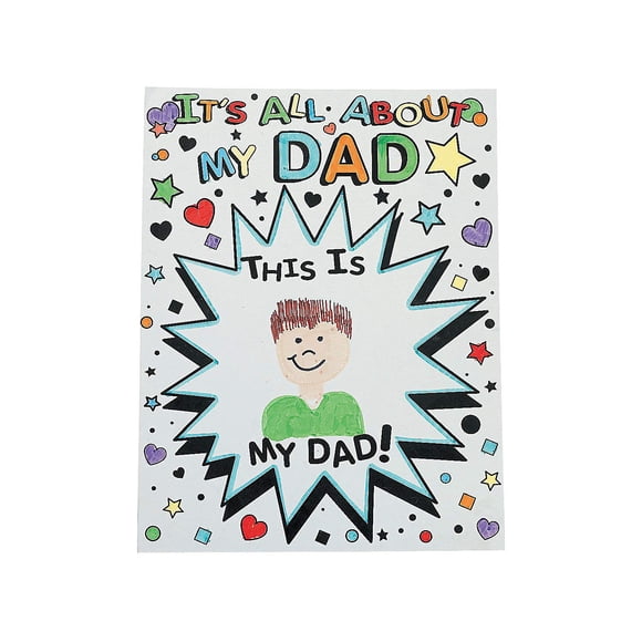 Set de 12 unidades Card Fun Express para el Día del Padre: Todo sobre mi papá