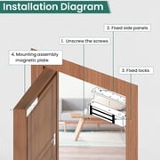 Electric Magnetic Lock, Electromagnetic Door Lock Holding Force for Access Control, 600LBs/280KG, OutSwinging Door Access Control System, Single Door 12V