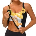 thumbnail image 3 of Hirioo Sunflower Gnomes 3 for Women's Sports Vest with Full-Print Design, Stretchy Fabric and Removable Pads-X-Large, 3 of 8