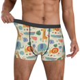 thumbnail image 2 of Cauagu Jungle Animals Print Boxer Briefs for Men,Comfortable Breathable Men's Underwear Moisture Wicking Underpants -XX-Large, 2 of 8
