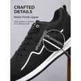 thumbnail image 4 of CHICVOMEY Comfortable Slip On Sneakers for Men Breathable Sneakers with Lightweight Non-Slip Sole Running Sneakers Daily Wear Walking Running, 4 of 8