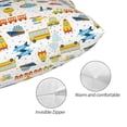 thumbnail image 3 of KLL Cartoon Transport Pillow Covers Envelope Closure,Super Soft and Cozy Fuzzy Fleece Pillow Case Cover (No pillow core） 20"x30", 3 of 5