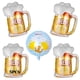 thumbnail image 1 of globos de cerveza, globos de fiesta de Oktoberfest, globos de aluminio para fiesta de alegría, decoración de Oktoberfest, globos de aluminio de Mylar, suministros de fiesta de carnaval para, 1 of 7