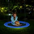 thumbnail image 2 of Costway 40" Saucer Tree Swing 660 LBS for Kids Adults Outdoor with LED Lights Blue, 2 of 10