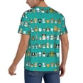 thumbnail image 2 of KLL Cartoon Dogs for Men's Baseball Shirts,Short Sleeve Casual Shirts Button Down Shirt for Men Beach Summer Wedding Shirt-Medium, 2 of 7