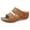 Brown, variant on Womens Wedge Sandals Dressy Classic Lightweight Square-Toe Low Wedge Heel Womens House Shoes Espadrille Dressy Summer Ankle Strap Buckle Women Sandal