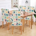 thumbnail image 2 of Yayeee 4 Pack Dining Chair Covers Stretch Parson Chairs Slipcovers Seat Protector, Green Floral, 2 of 6