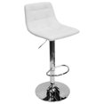 thumbnail image 3 of Best Master Tabouret de Bar Pivotant Réglable en Similicuir en Blanc (Lot de 2), 3 of 3