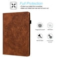 thumbnail image 4 of Tarise for iPad 10th Generation Case 2022 with Pencil Holder, Embossed Pattern Premium PU Leather Folding Stand Shockproof Folio Book Slim Case Cover for 2022 iPad 10th Gen A2696 A2757 A2777, Brown, 4 of 8