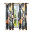 thumbnail image 7 of Yayeee Window Curtains Light Filtering 63"x42" Grommet Panel Pair Home Living Room Decor, Cartoon Dinosaur, 7 of 7
