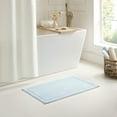 thumbnail image 5 of Host & Home Cotton Bath Rug, Stylish Textured Woven Design, Slip Resistant Backing, 24x36, Light Blue, 5 of 5