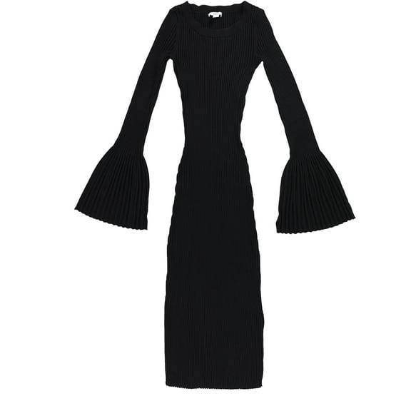 bar III Womens Sweater Midi Dress, Black, Medium
