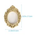thumbnail image 2 of LOVEVER 5 Pcs Small Antique Frames Square Picture Oval Photo, 2 of 8