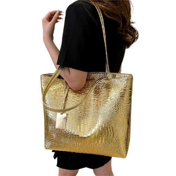 Necvior Women PU Handbag Purse Casual Bag Large Capacity Shoulder Bag Commuters Bag Shopping Dating Bag for Work Travel