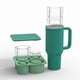 thumbnail image 2 of Billuyoard Accesorios de las bandejas de cubitos de hielo del verano para el lanzamiento fácil de la taza de los moldes del silicón de la tapa Barra de herramientas verde, 2 of 6