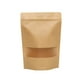 thumbnail image 1 of FELTECHELECTR 50 bolsas de papel kraft con ventana para alimentos, bolsas de regalo con cierre autoadhesivo para frutos secos, té y otras frutas (18 x 26 cm)., 1 of 6