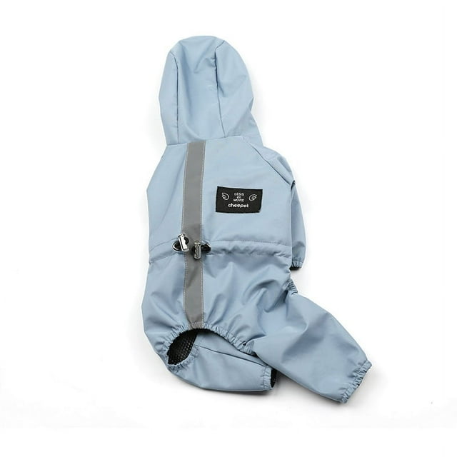 Ropa para mascotas, impermeable para perros, todo incluido, impermeable, con capucha, para gatos y perros de cuatro patas