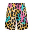thumbnail image 2 of Men's Pajama Shorts Bottoms with Pockets Soft Lightweight Lounge Sleep Wear Soft Color Leopard Print, 2 of 6