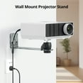 thumbnail image 3 of Liboer Projector Mount, Aluminium Alloy Holder with Adjustable Ball Head, Hold Up to 11 lbs, M6 Screw Adapter, Silver, 3 of 6
