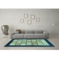thumbnail image 3 of Ahgly Company Indoor Rectangle Oriental Light Blue Modern Area Rugs, 3' x 5', 3 of 4