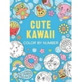 thumbnail image 3 of Dover Kids Coloring Books Cute Kawaii Color by Number, (Paperback), 3 of 3