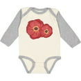 thumbnail image 3 of Inktastic Red Poppy Flowers Boys or Girls Long Sleeve Baby Bodysuit, 3 of 5