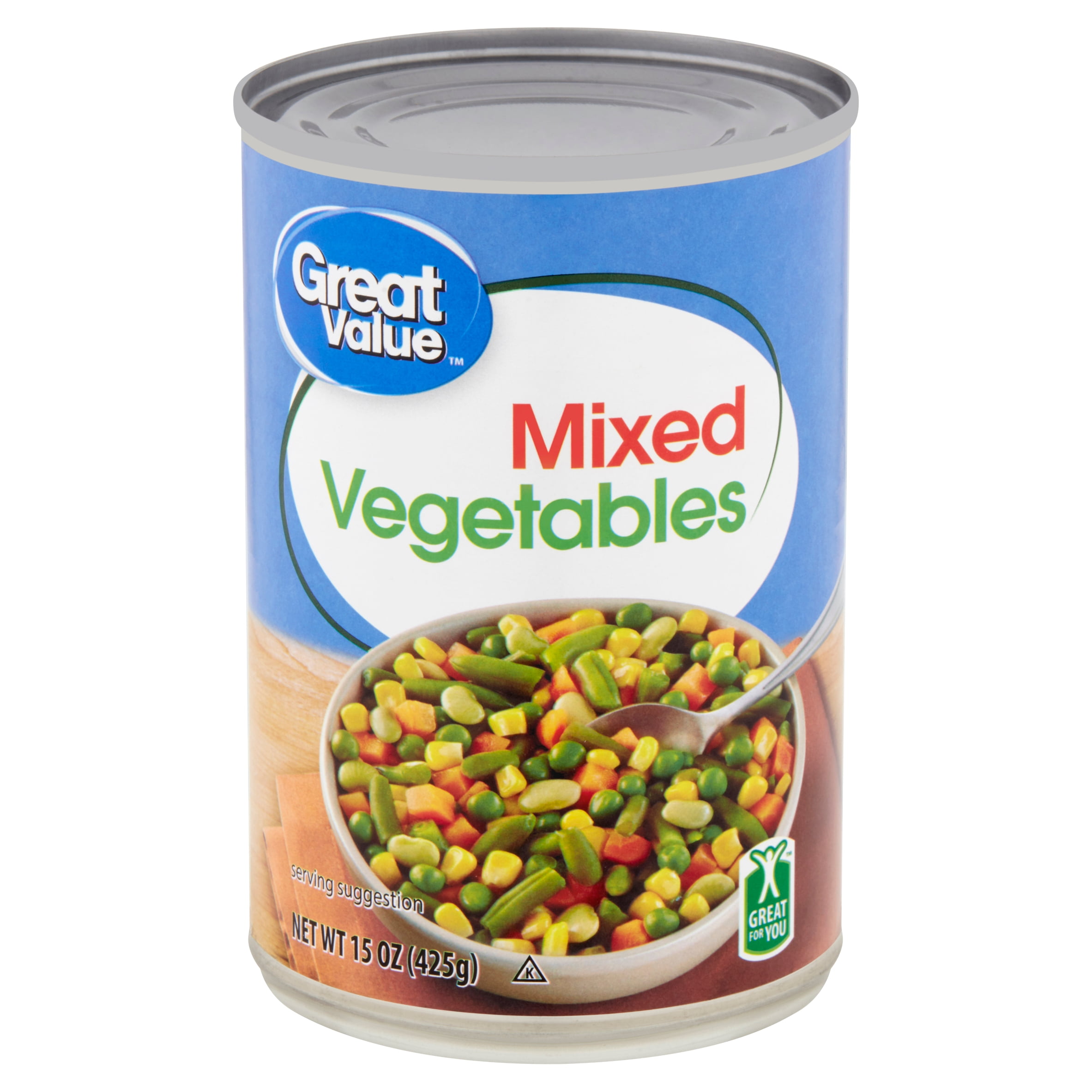 Great Value Mixed Vegetables, 15 oz, Can