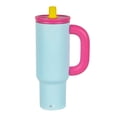 thumbnail image 1 of Magma Life Termo 40 oz Acero Inoxidable Doble Pared, Con Popote y Tapa Protectora, Antiderrapante, Sin BPA, Mantiene Bebidas Frías o Calientes, Ideal para Llevar a la Oficina, Gym o Escuela (Azul), 1 of 1