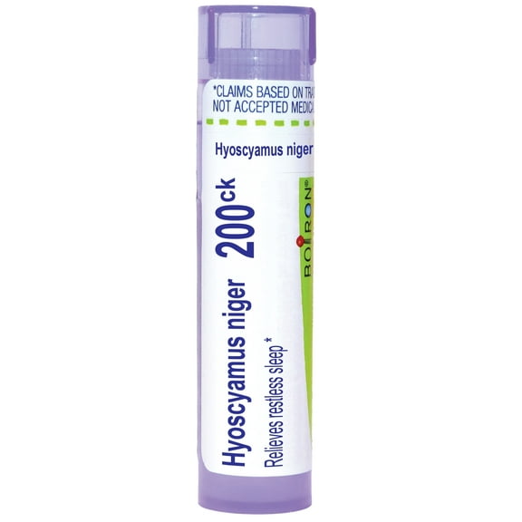 Boiron Hyoscyamus Niger 200CK, Homeopathic Medicine for Restless Sleep, 80 Pellets
