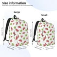 thumbnail image 4 of Balery Watermelon And Kiwi Vintage Canvas Backpack for Men and Women - Large Capacity, Durable Travel Laptop Bag for School, Work, Hiking, and Outdoor Activities, 4 of 7