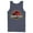 Navy Blue, variant on Men's Jurassic Park T Rex Logo  Tank Top Royal Blue X Large
