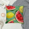 thumbnail image 2 of Shiartex Happy Sweet Summer Time Watermelon Gnome Decorative Throw Pillow Cover , Lemon Watercolor Porch Outdoor Home Decor, Lemonade Seasonal Holiday Farmhouse Sofa Couch Cushion Case, 2 of 5