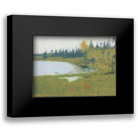Remington, Frederic 14x11 Black Modern Framed Museum Art Print Titled - A Grey Day At Ralphs