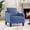 Blue, variant on SAETSFEG Mid-Century Accent Chairs, Linen Modern Upholstered Living Room Chair, Comfy Reading Armchair with Scooped Arm and Wide Seat, Compact Single Sofa Chair for Bedroom Office, Darkgrey 1PC