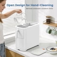 thumbnail image 5 of Bullet Ice Maker, 18Lbs/24H Compact Countertop Ice Machine,Fast 6Pcs Bullet Ice in 8 Mins, Removable Lid Easy to Clean, Self-Cleaning & Low Noise,White, 5 of 7