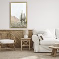 thumbnail image 2 of Stupell Industries Desert Tranquility Cacti Gold Framed Floater Canvas Wall Art design by Hannah Dawson, 31 x 21, 2 of 9
