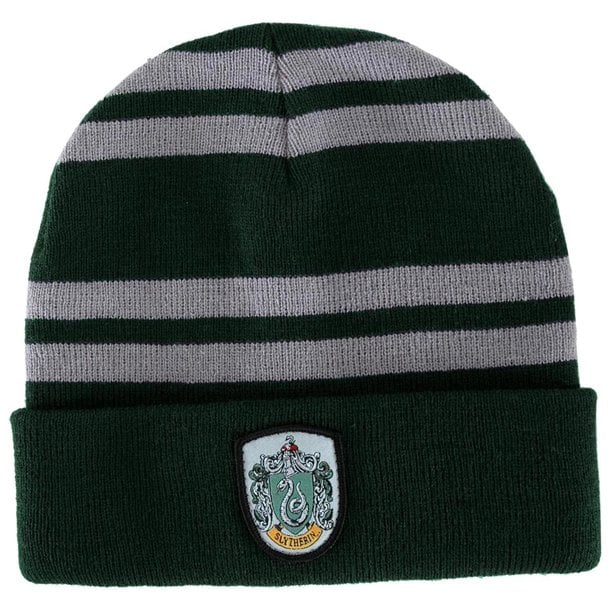 Harry Potter Logo Stripes Knit Beanie Hat Cap Deathly Hallows Costume Cosplay 